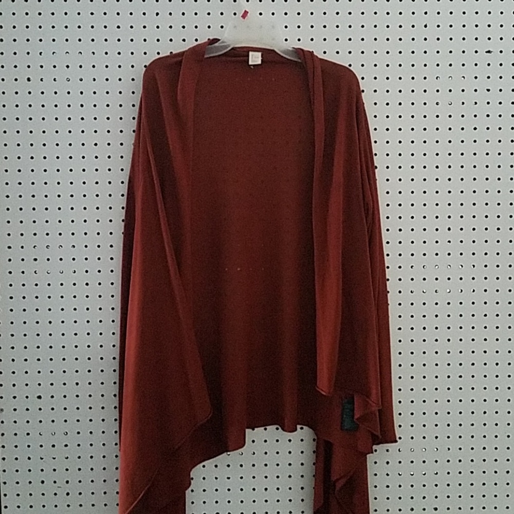 Fine knit drapey waterfall cardigan